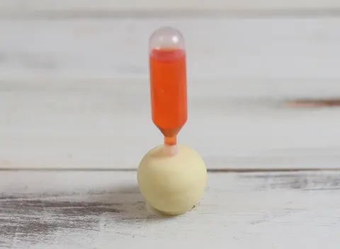 pipettás trüffel / Aperol-pezsgő